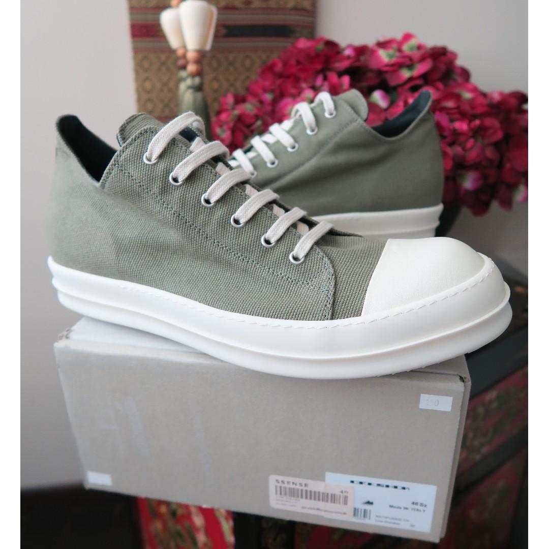 rick owens drkshdw canvas low sneaker