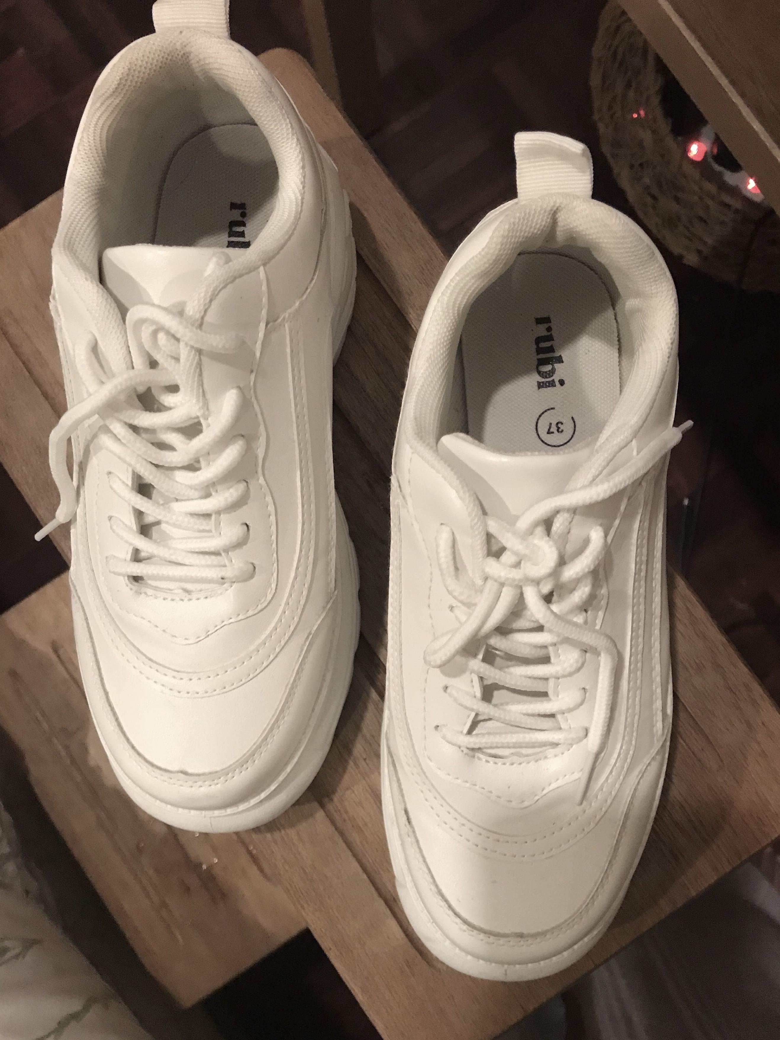 Rubi Emma Chunky White Shoes