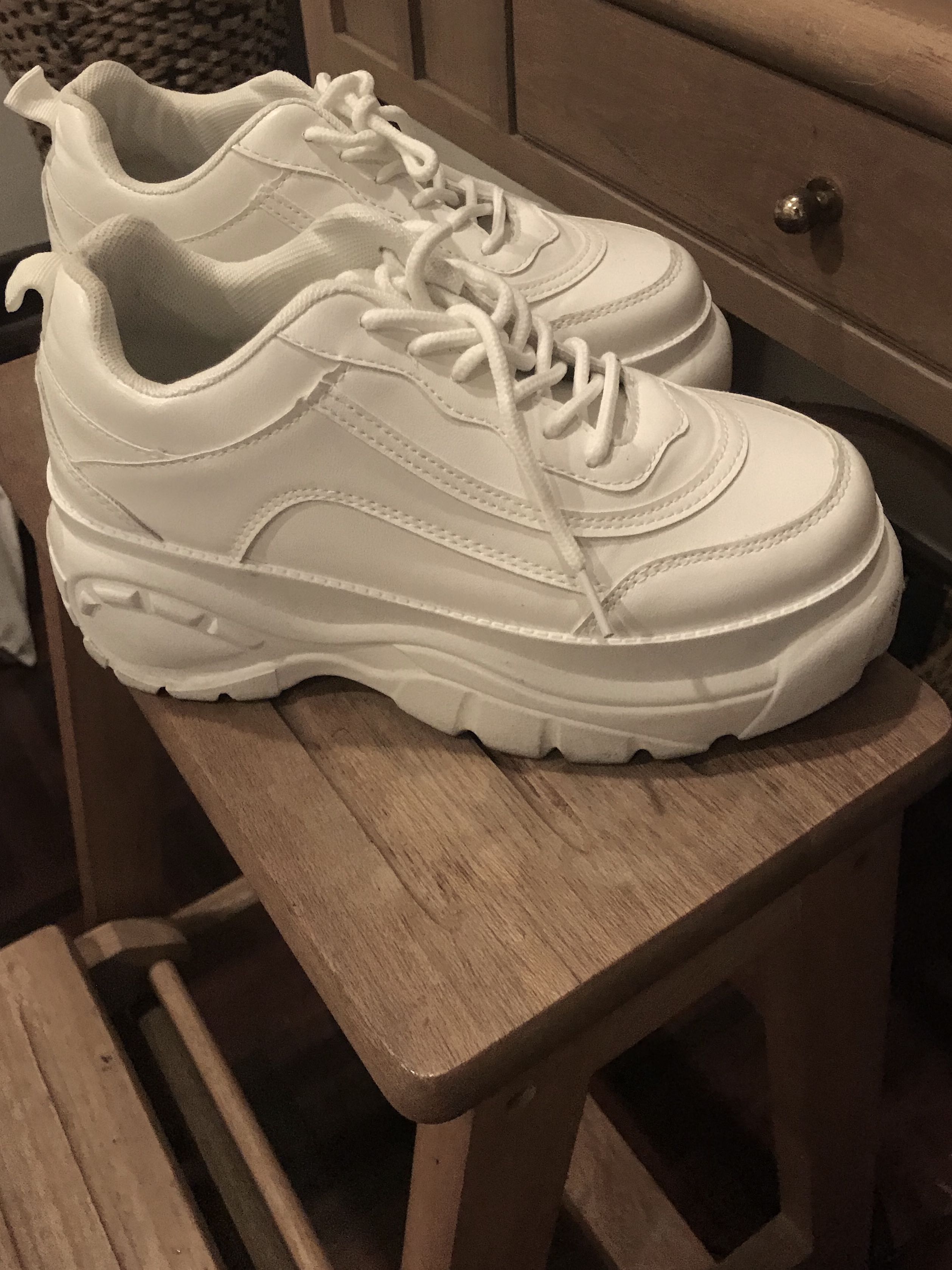 Rubi Emma Chunky White Shoes