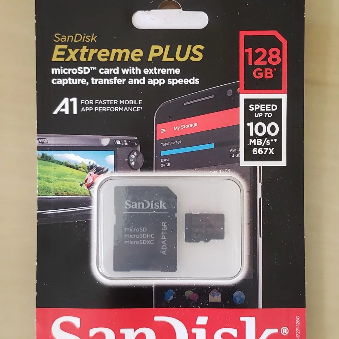 SanDisk Extreme Plus 128GB MicroSD Card (Switch Compatible), Mobile
