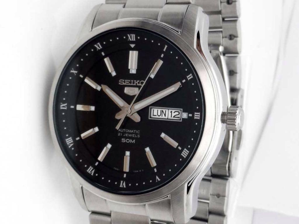Seiko 5 SNKP11 Automatic Steel Watch Big Face SNKP11K1 Brand New, Men's ...