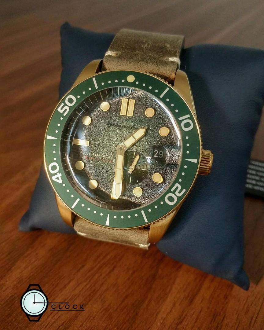 Spinnaker Sp 5058 04 Vintage Croft Green Dial Fesyen Pria Jam Tangan Di Carousell