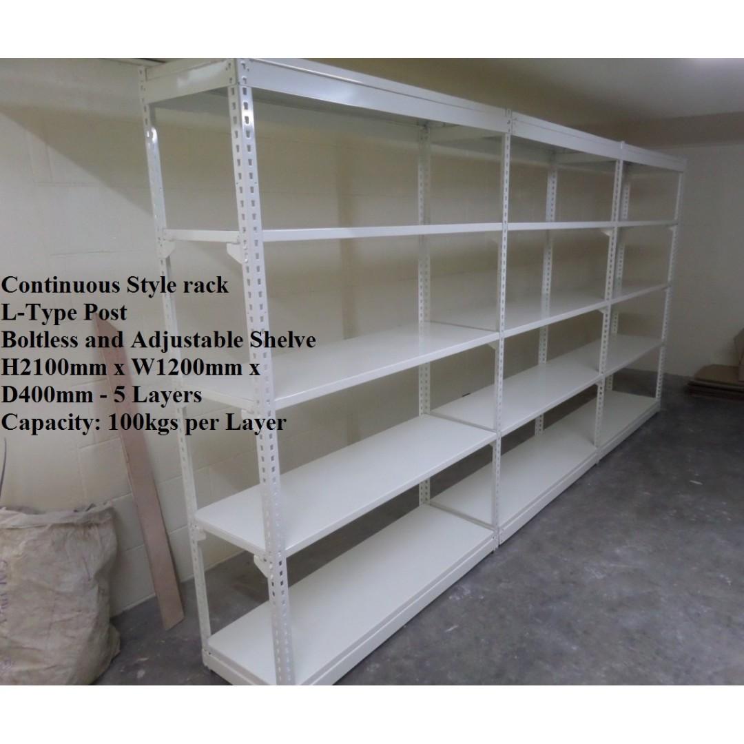 Steel Rack Open Type metal frame and shelves, Furniture