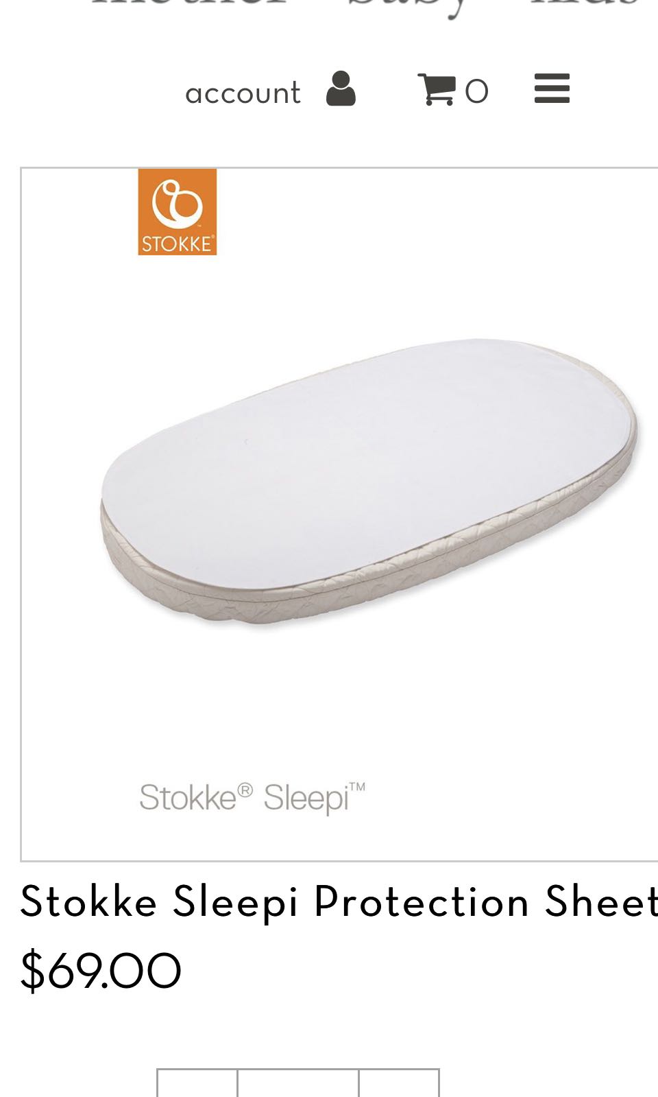 stokke sleepi mini protection sheet