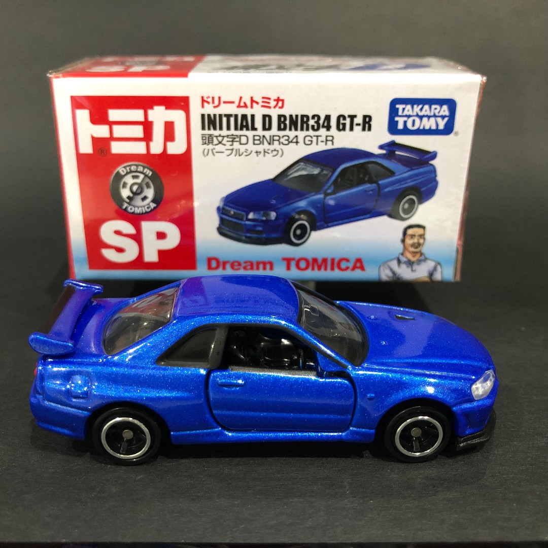 Tomica Initial D Bnr34 Gt R Purple Shadow Hobbies Toys Toys Games On Carousell