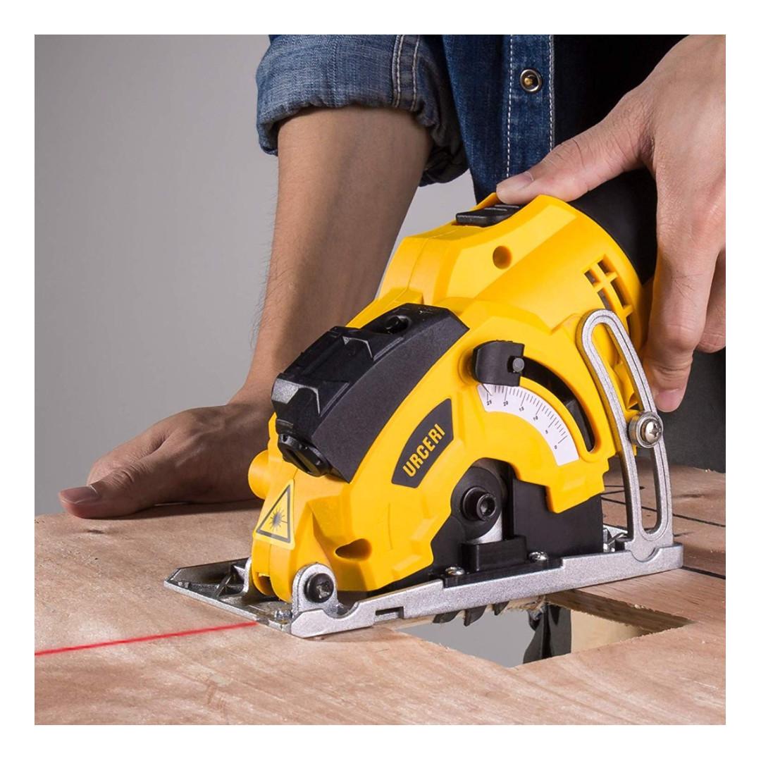 U4261 Urceri 500w 7000rpm Mini Circular Saw 85mm Blade With Laser