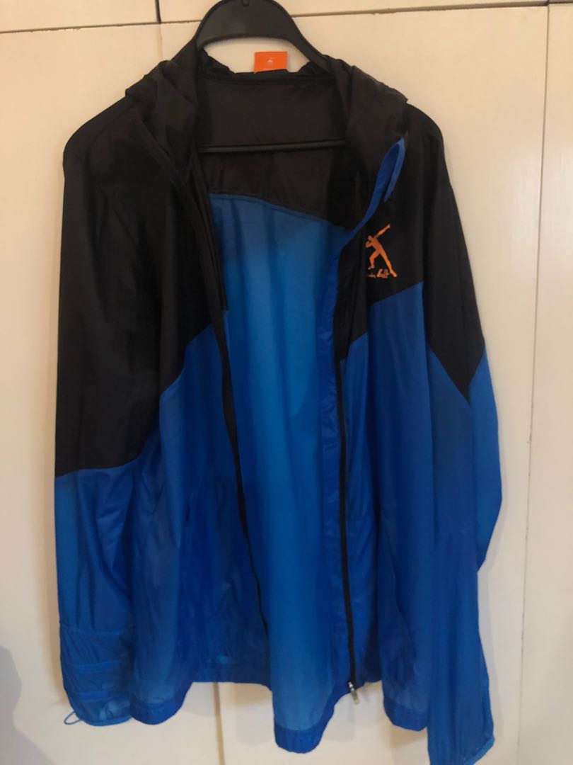 blue puma windbreaker