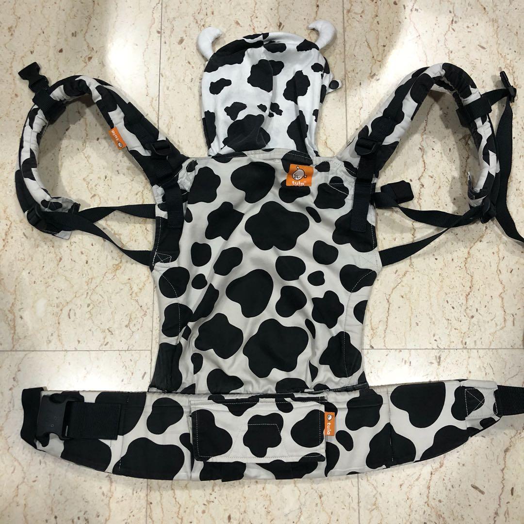 cow print baby carrier