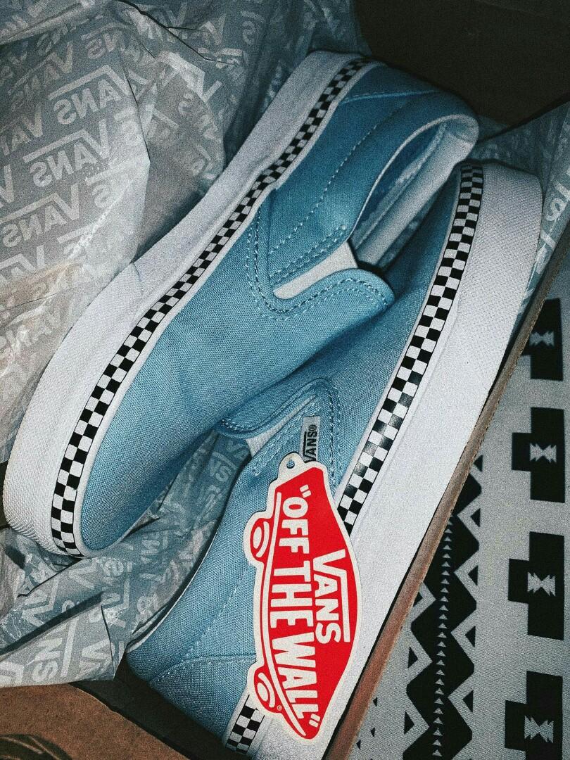 Vans check foxing slip on Women s Fashion Footwear Sneakers on