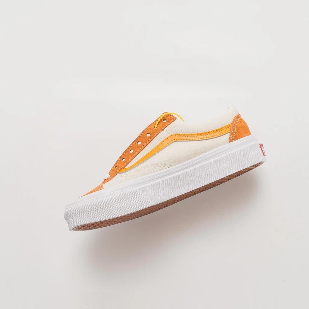 vans style 36 retro amberglow gold skate shoes