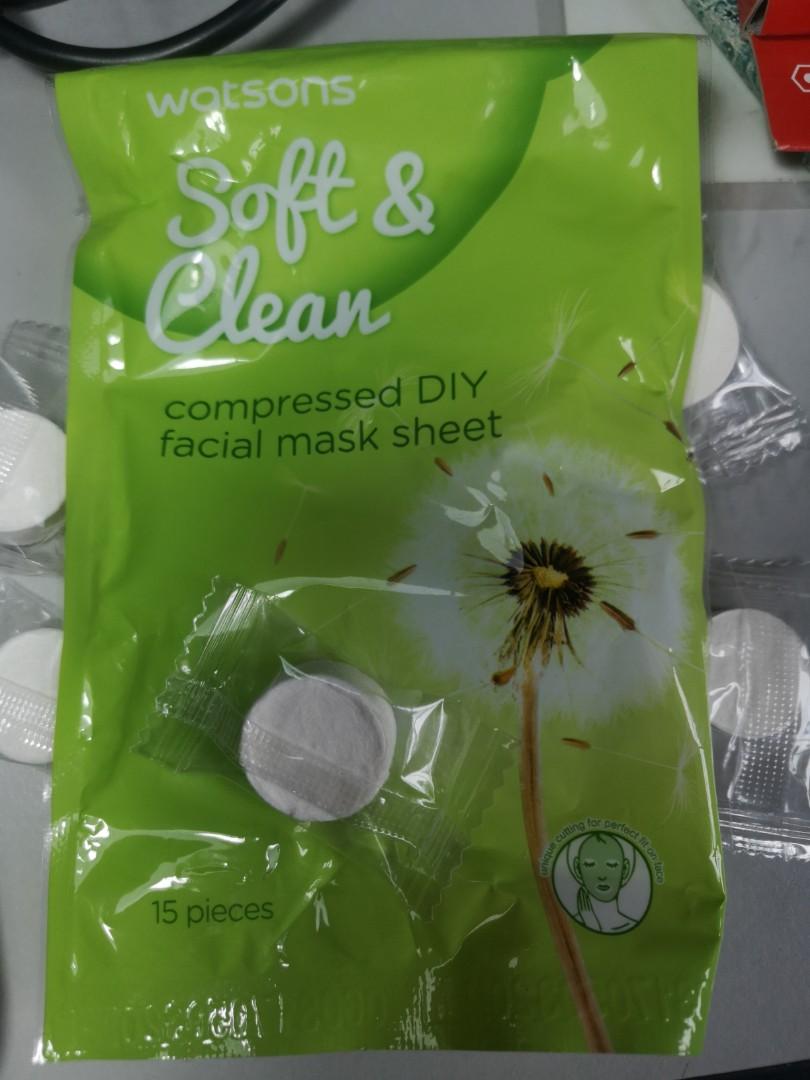 watsons compressed diy facial mask sheet