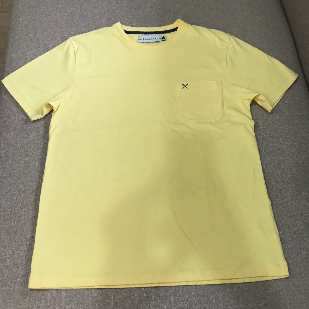 Yellow Regatta Shirt, Men's Fashion 