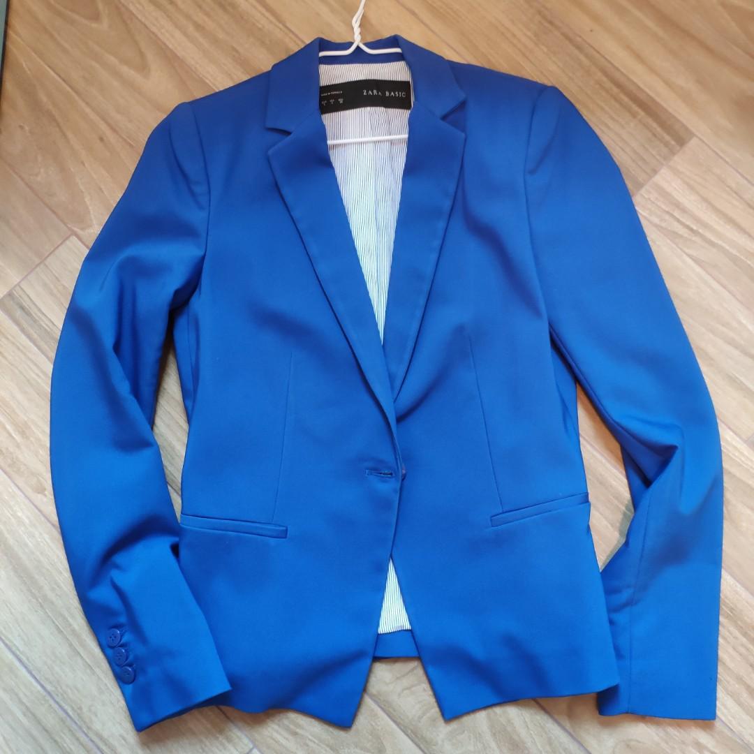 zara blue blazer