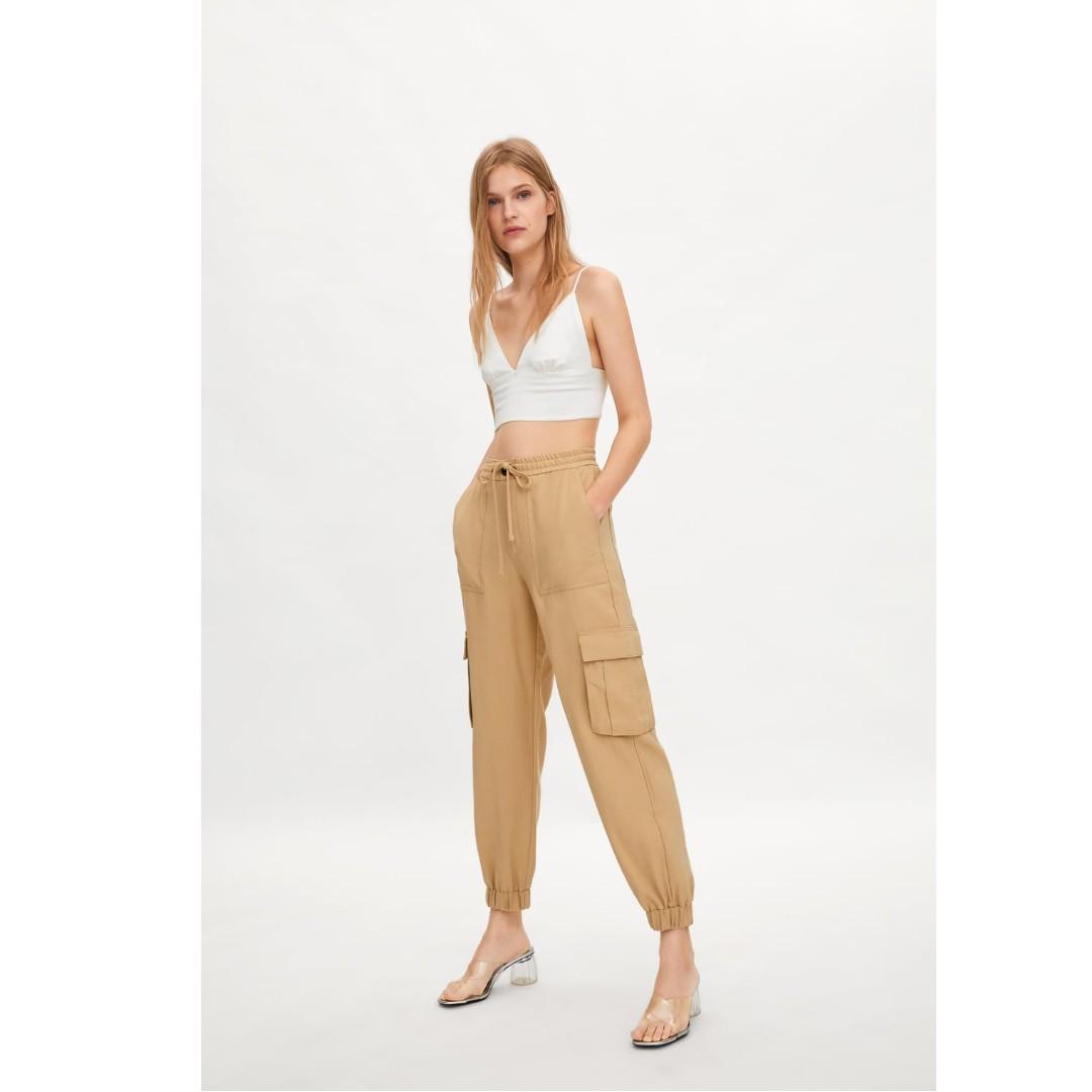 cargo pants zara womens