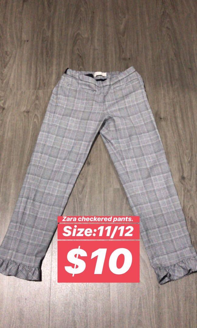 Checkered new arrivals pants kids