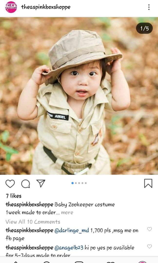 baby boy zoo keeper outfit