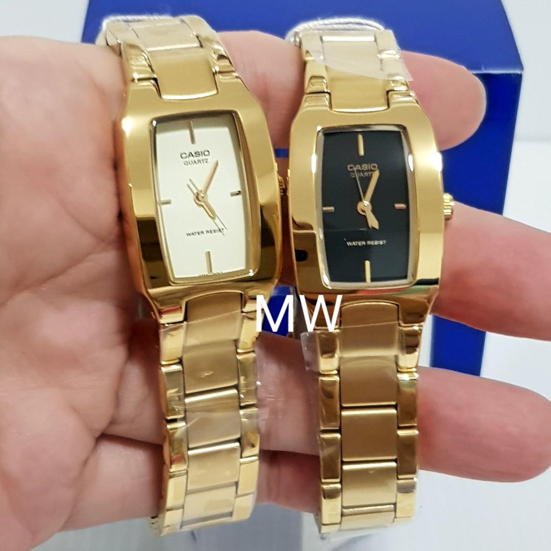 100 Genuine Casio Ladies LTP 1165N gold tone watch brand new