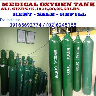 All sizes 5 10 15 20 25 50LBS Medical Oxygen Tank Portable Standard
