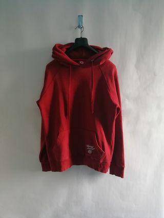 Bling Blick Maroon Pullover Hoodie L