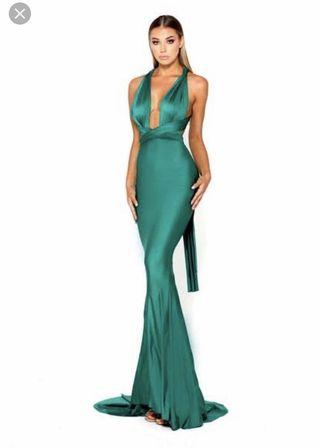 Emerald formal dress- À l’amour thé label