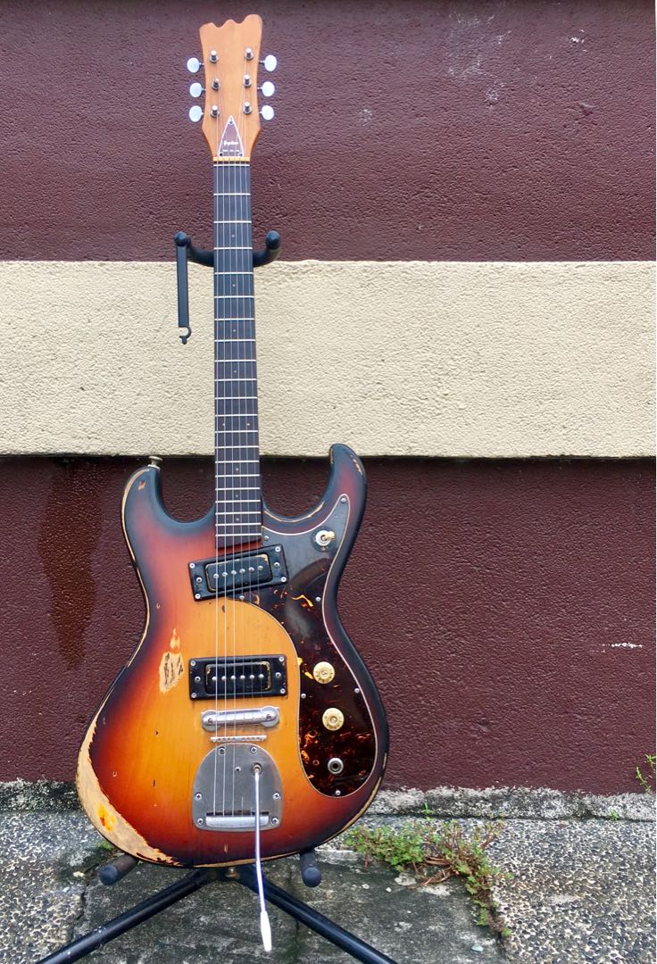 1967-68’s Guyatone LG-127-T Vintage Electric Guitar MOSRITE inspired ...
