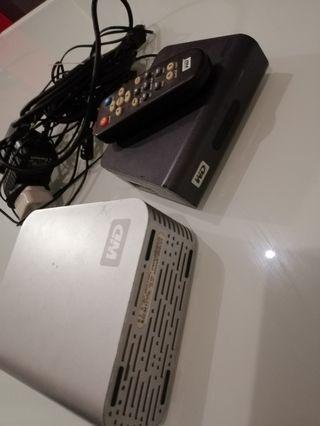 Media player and 1 tera hard drive