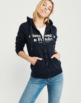 ABERCROMBIE FITCH A F Zip Up Hoodie