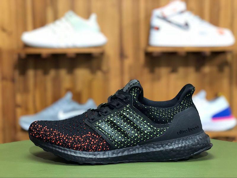 adidas ultra boost black and green