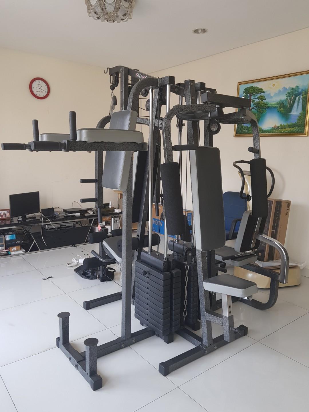 Alat Fitness Gym Set 4 Sisi Olah Raga Perlengkapan Olahraga Lainnya Di Carousell