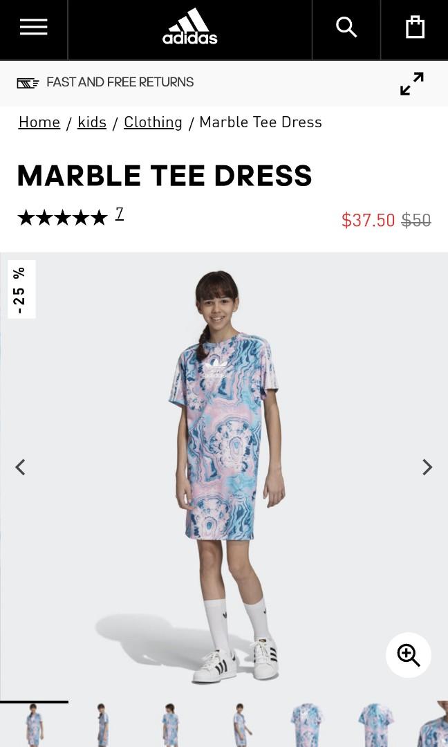 adidas marble tee dress