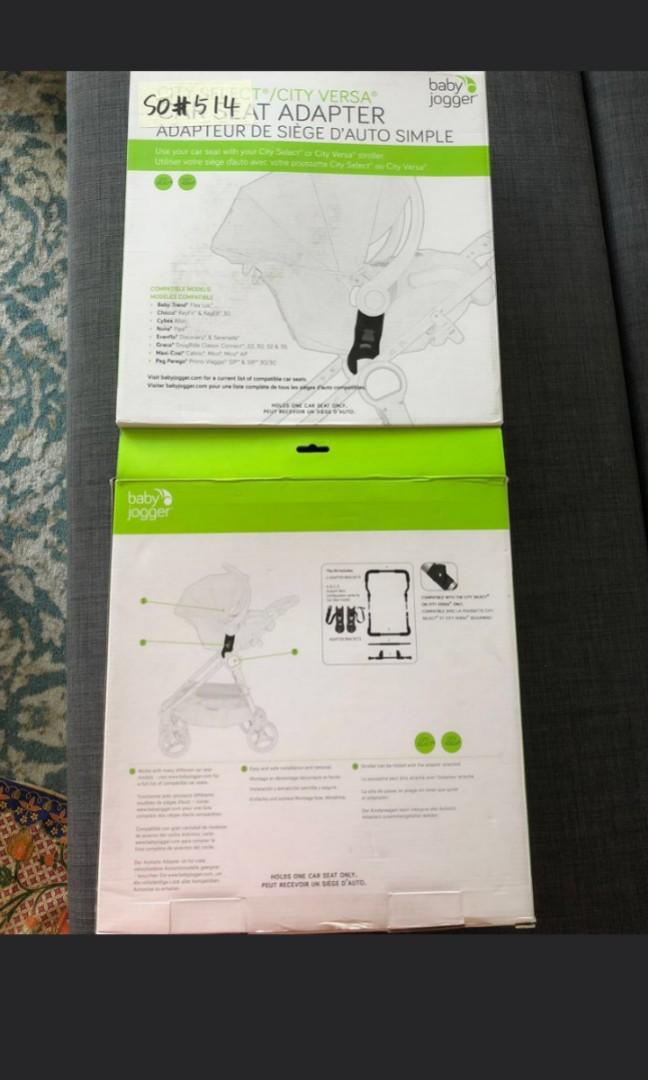 Baby Jogger City Select Versa Car Seat Adapter Babies