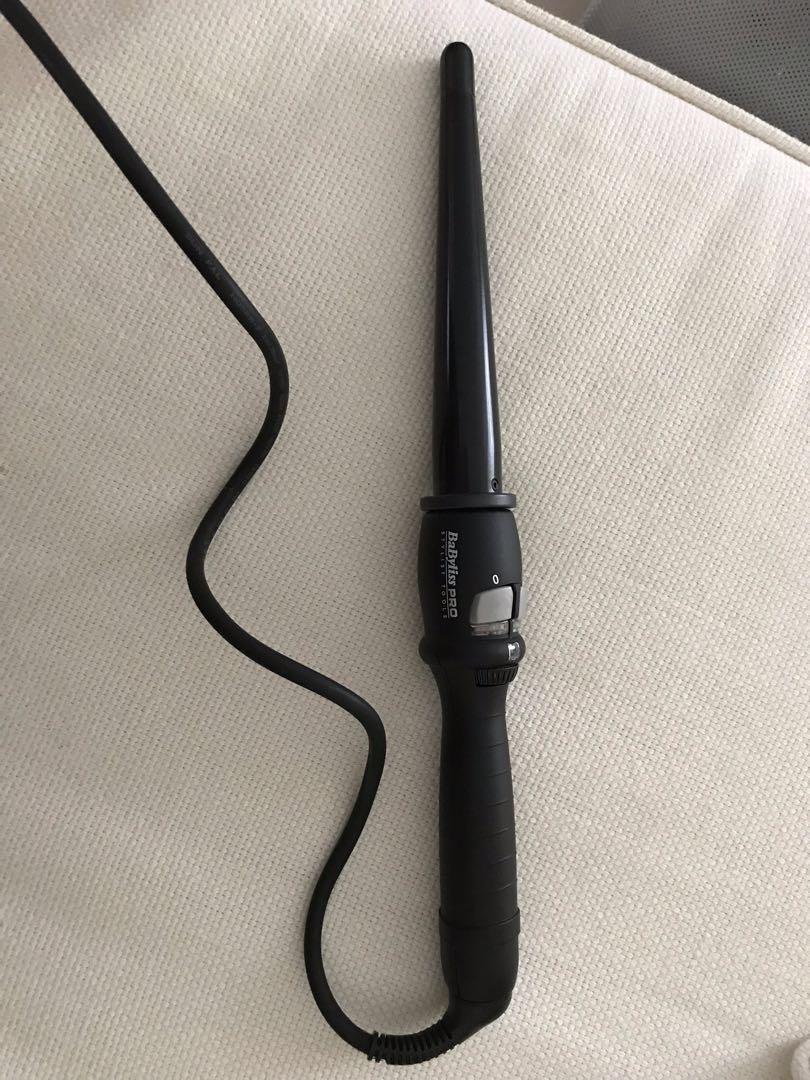 BaByliss PRO Dial a Heat Conical Wand 25 13mm Black Beauty Personal Care Hair on Carousell