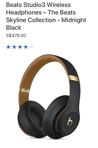 beats studio 3 midnight