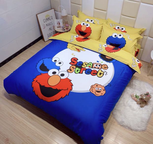 Bedsheets Set Sesame Street Furniture Beds Mattresses On Carousell