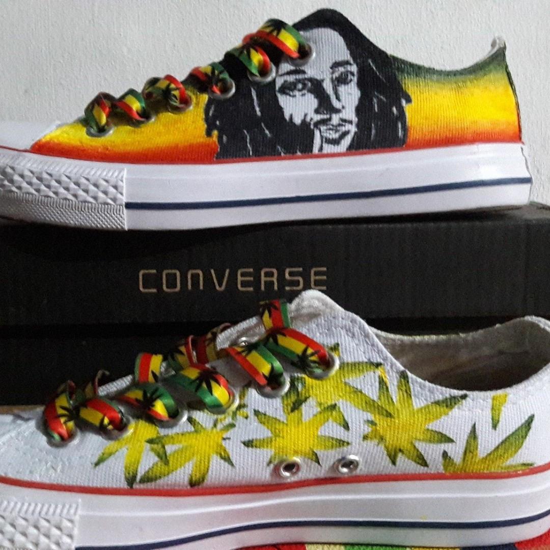 Bob Marley Converse Shoes Men s Fashion Footwear Sneakers on Carousell