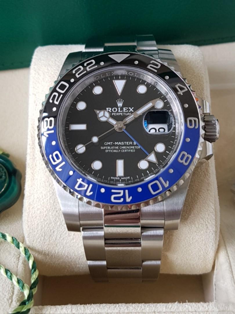 Brand New Rolex Batman Gmt Master Ii 116710blnr Luxury Watches On Carousell