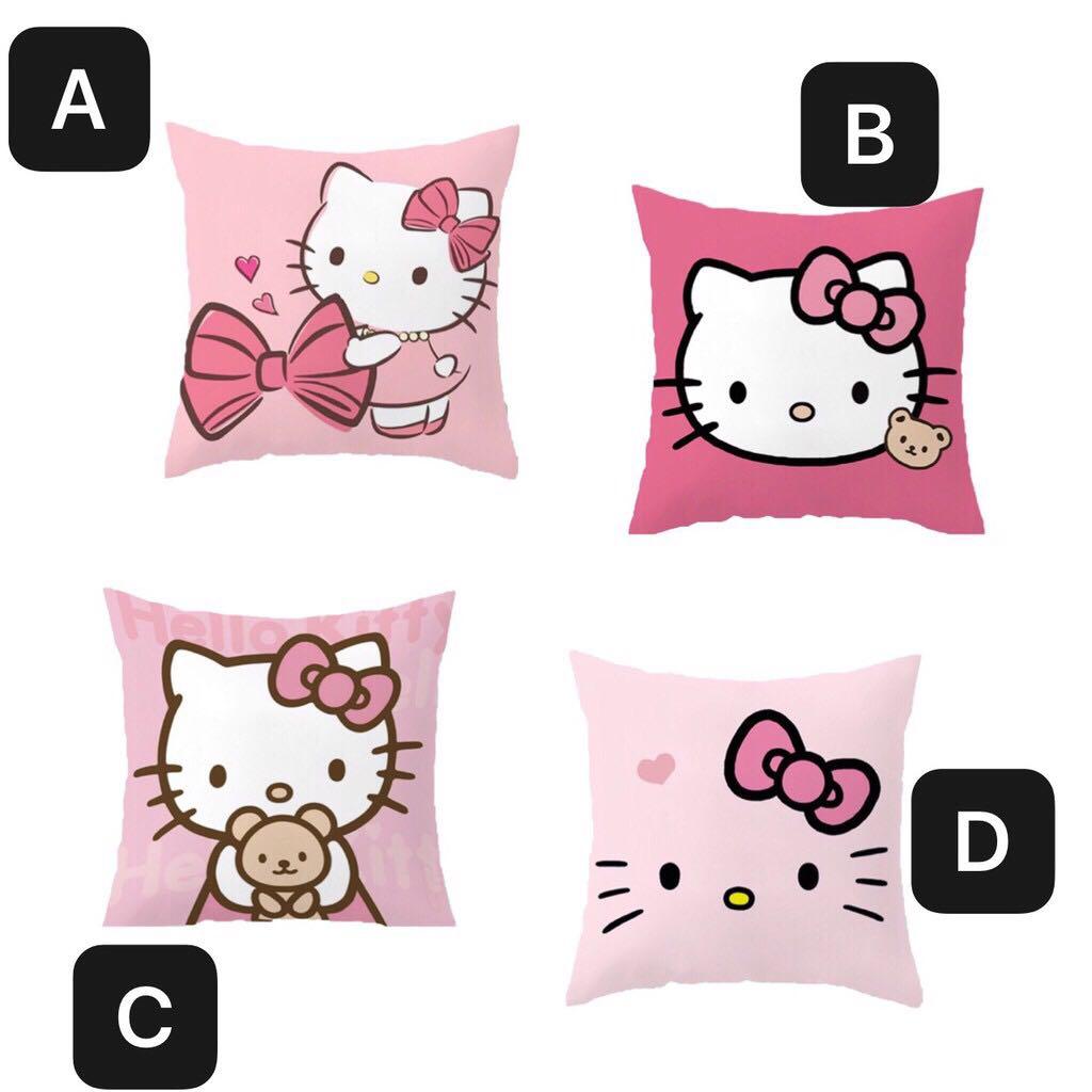 Hello Kitty Character Throw Pillow Case On Carousell