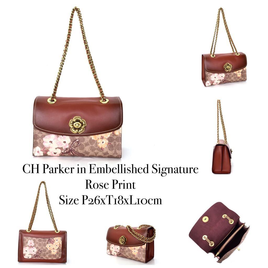 COACH Parker in Embellished Signature Rose Print
