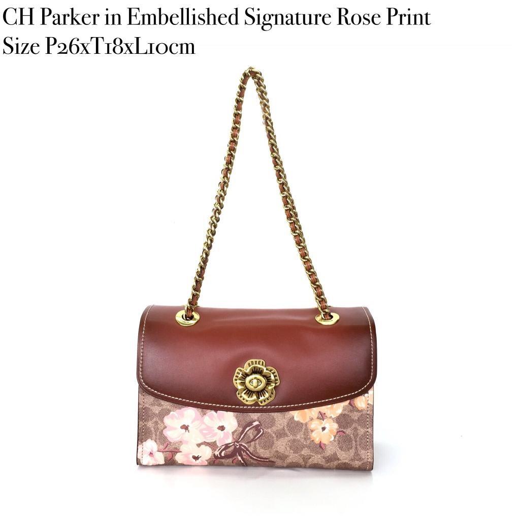 COACH Parker in Embellished Signature Rose Print