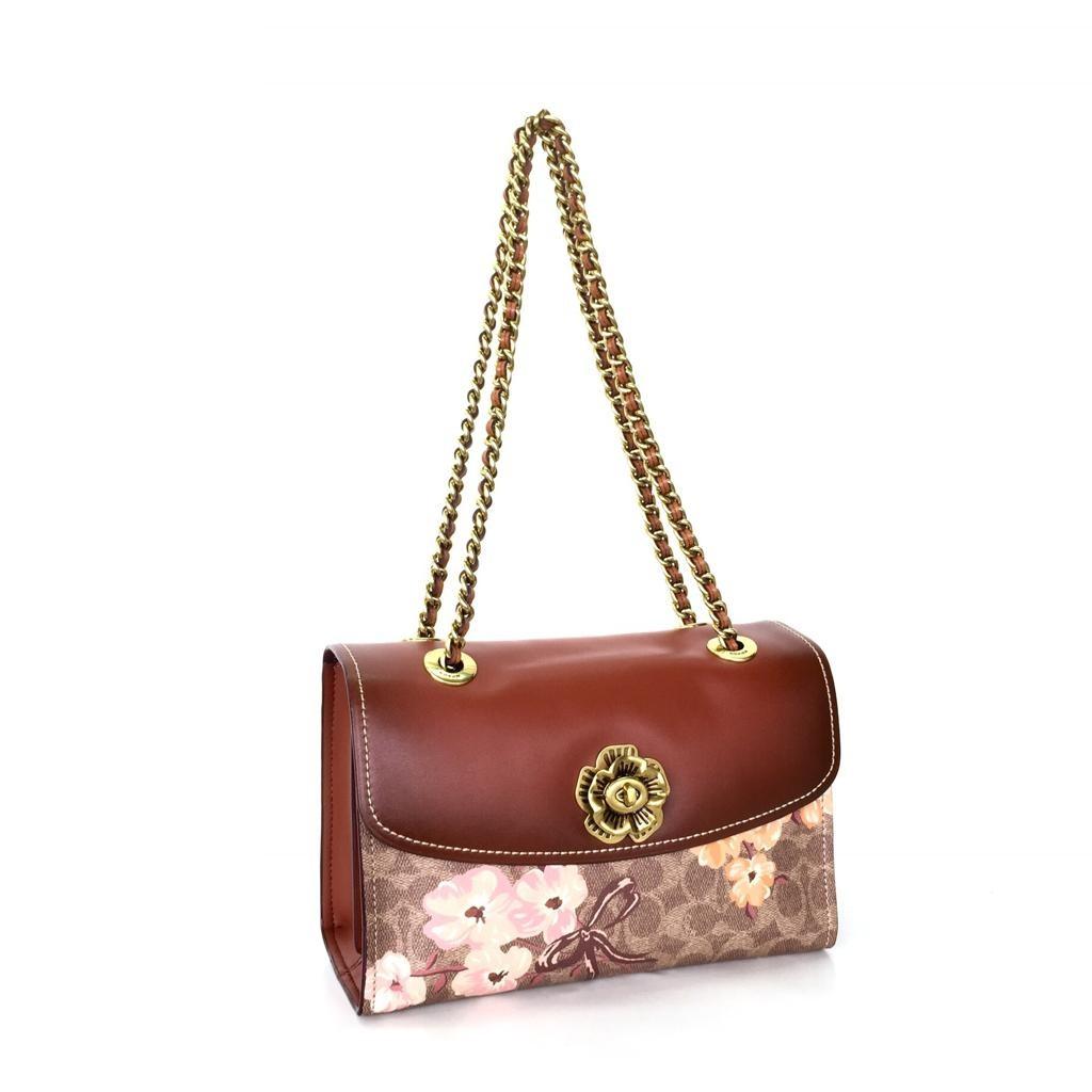 Coach parker in embellished signature rose print hotsell