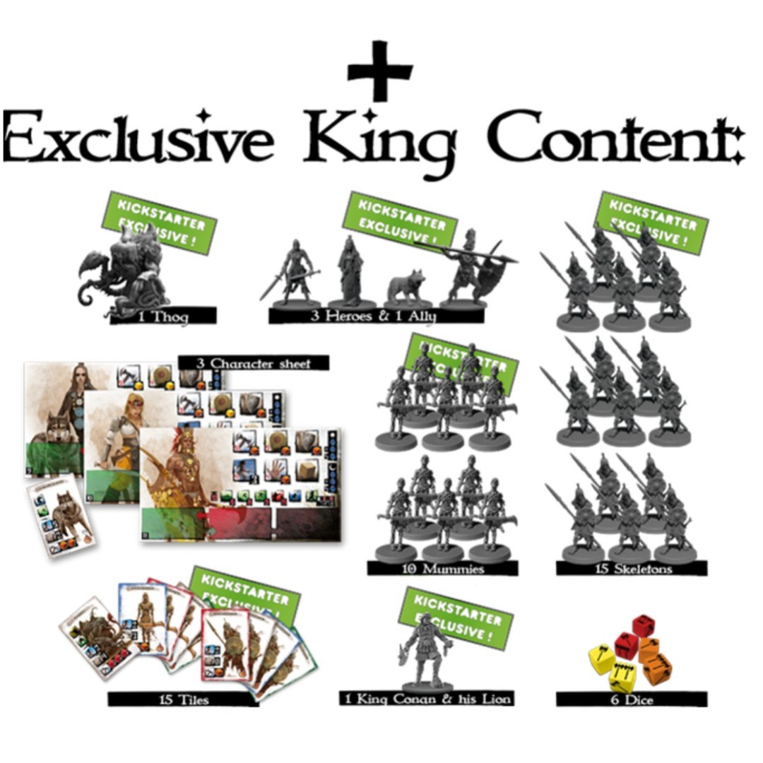 Conan Barbarian Kickstarter King's Pledge Mythic Games, Hobbies & Toys, Toys & Games on Carousell