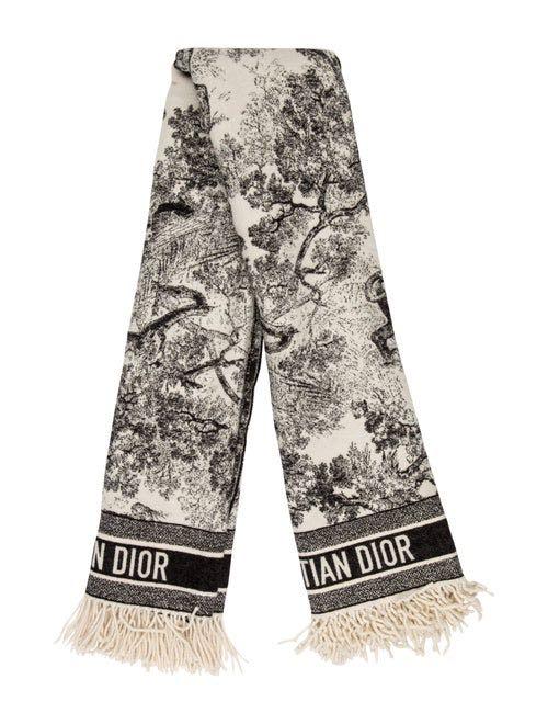 Dior 2019 Cruise Collection toile scarf de jouy throw blanket