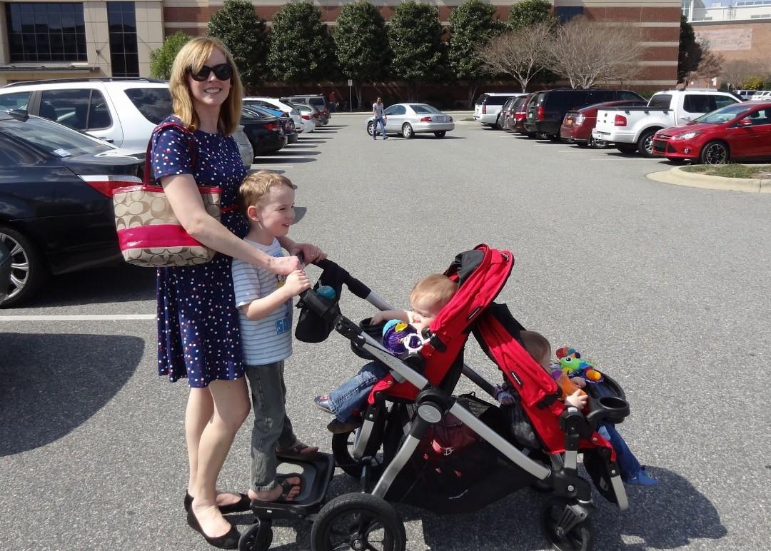 City select double stroller with standing board sale