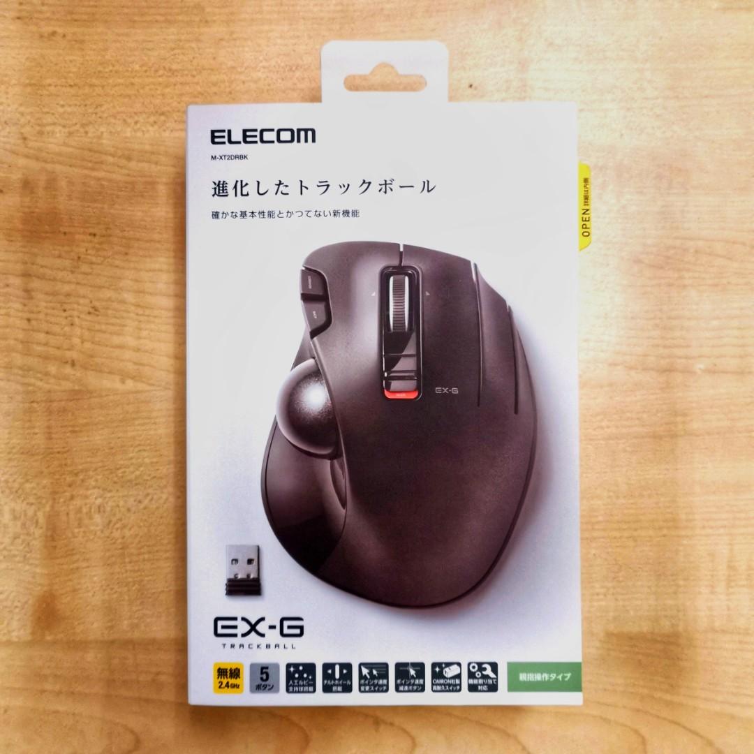 ELECOM M-XT2DRBK EX-G Trackball Wireless Mouse 光學感應無線拇指