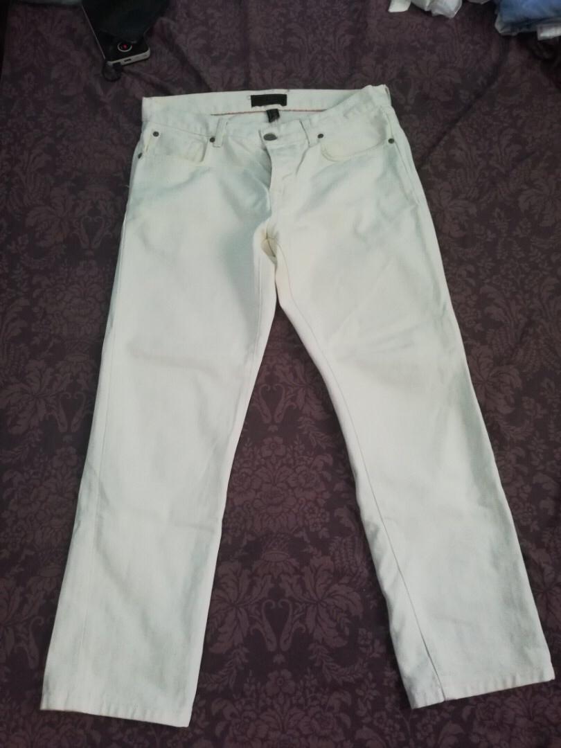 White maong pants clearance