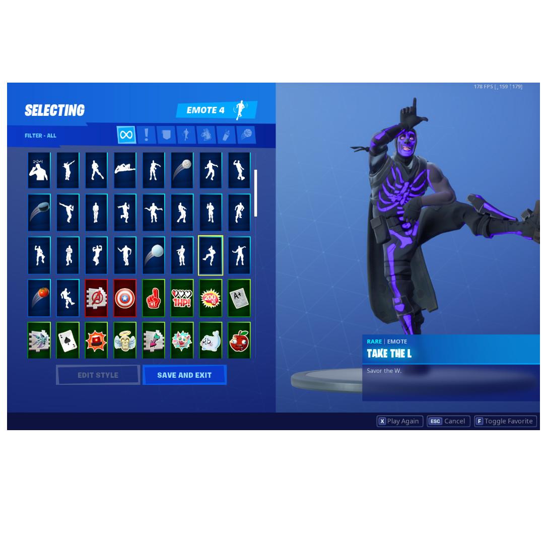 Fa Og Skull Black Knight Crazy Stacked Fortnite Account Toys