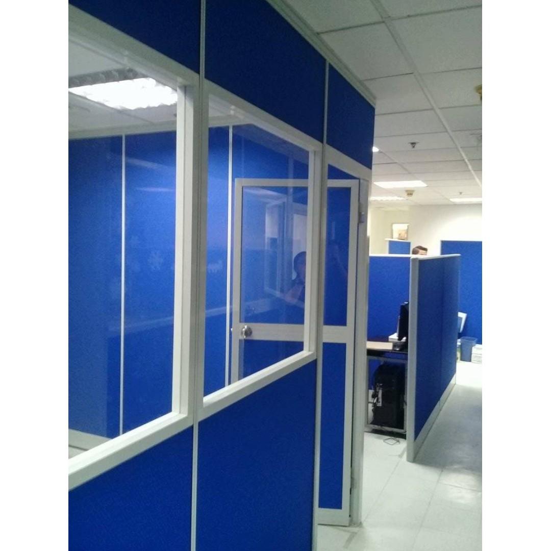 Floor To Ceiling Office Partition With Glass On Carousell