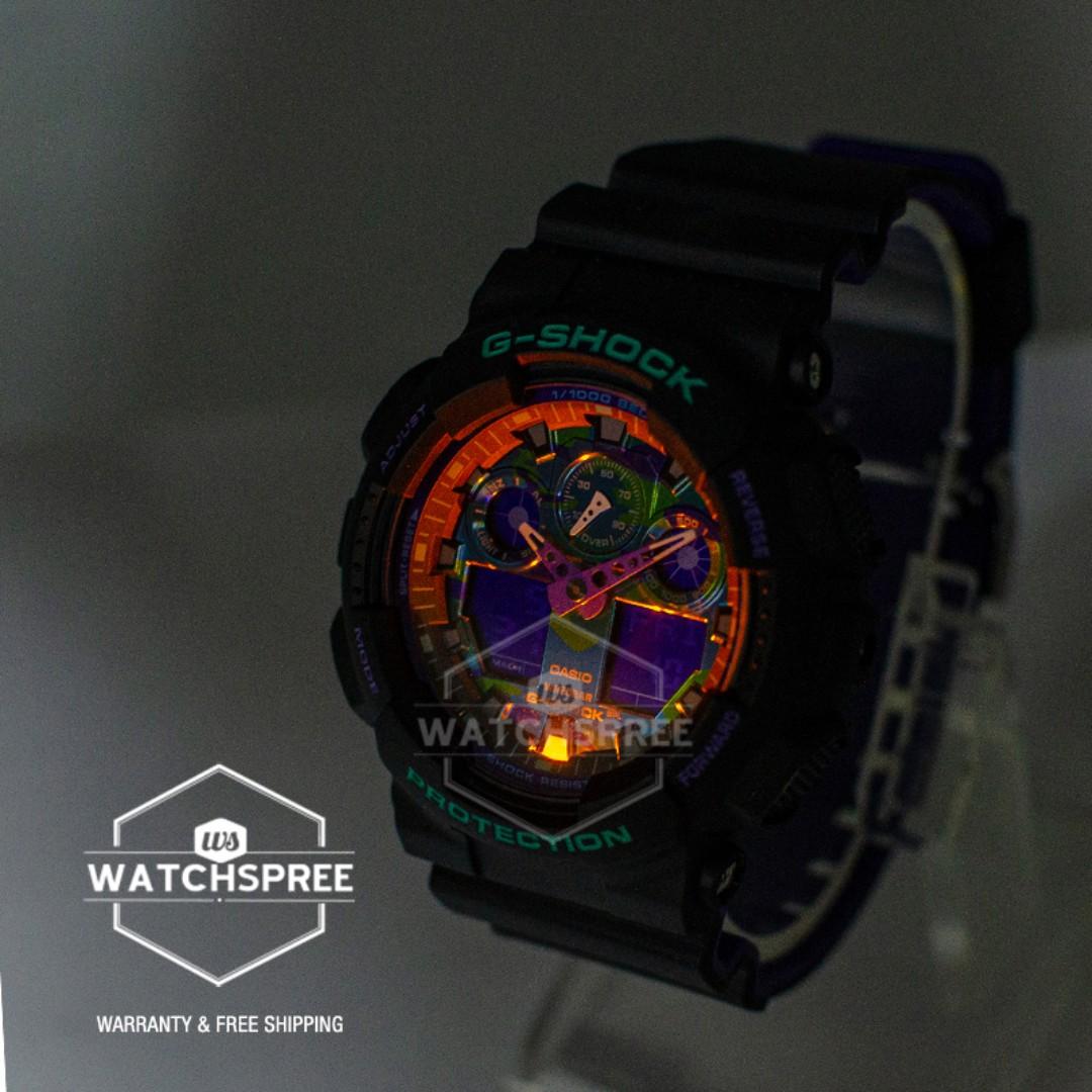 FREE DELIVERY CASIO GENUINE GA100BL 1A 100 Authentic with 1