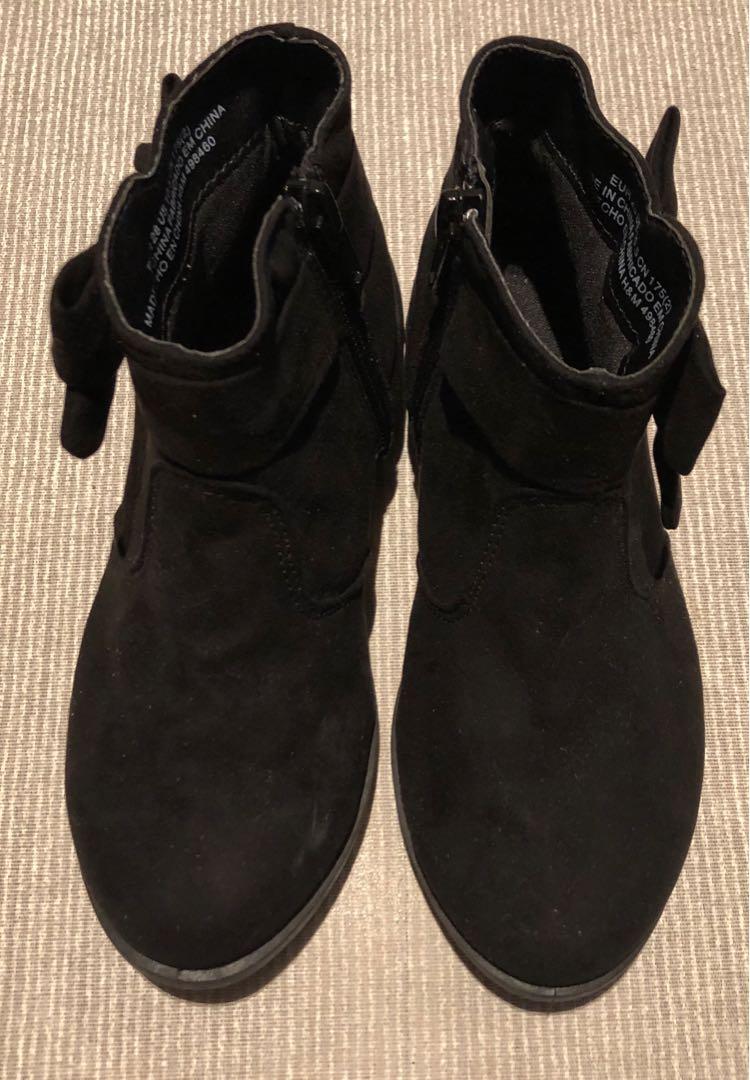 baby girl black boots