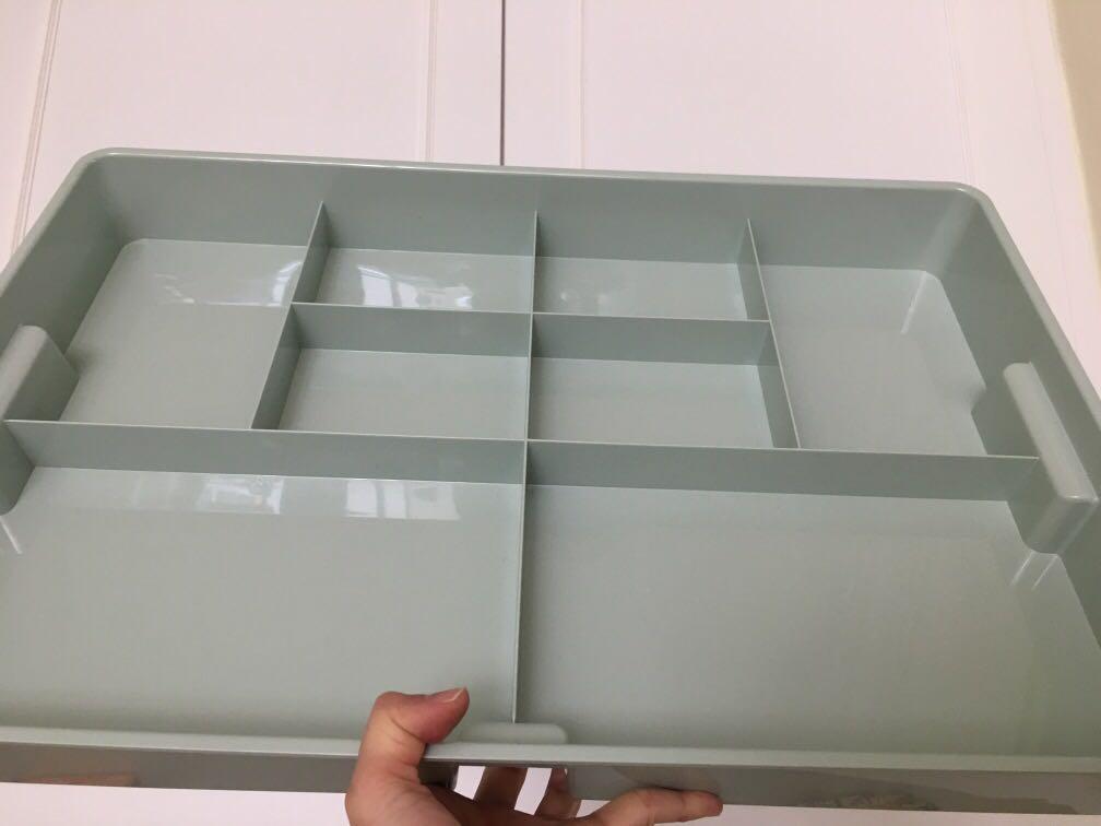 Ikea Storage Box Kuggis Storage Tray Compartments For Cutlery Or Make Up Etc Everything Else On Carousell